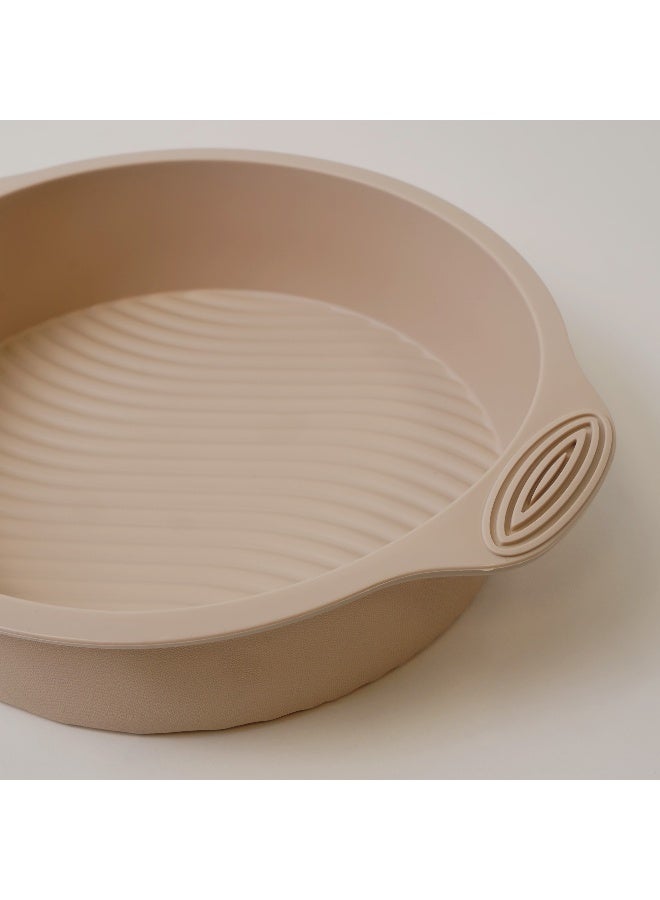 ألبرتو قالب خبز دئري سيليكون 29.5*25*6سم، كريمي - Image 4