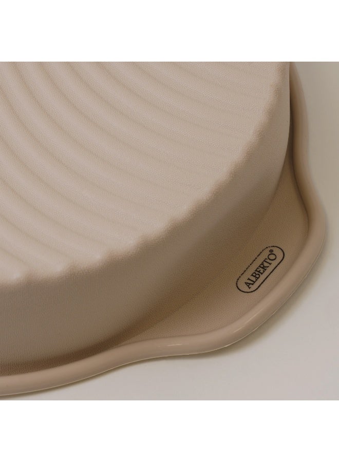 ألبرتو قالب خبز دئري سيليكون 29.5*25*6سم، كريمي - Image 5