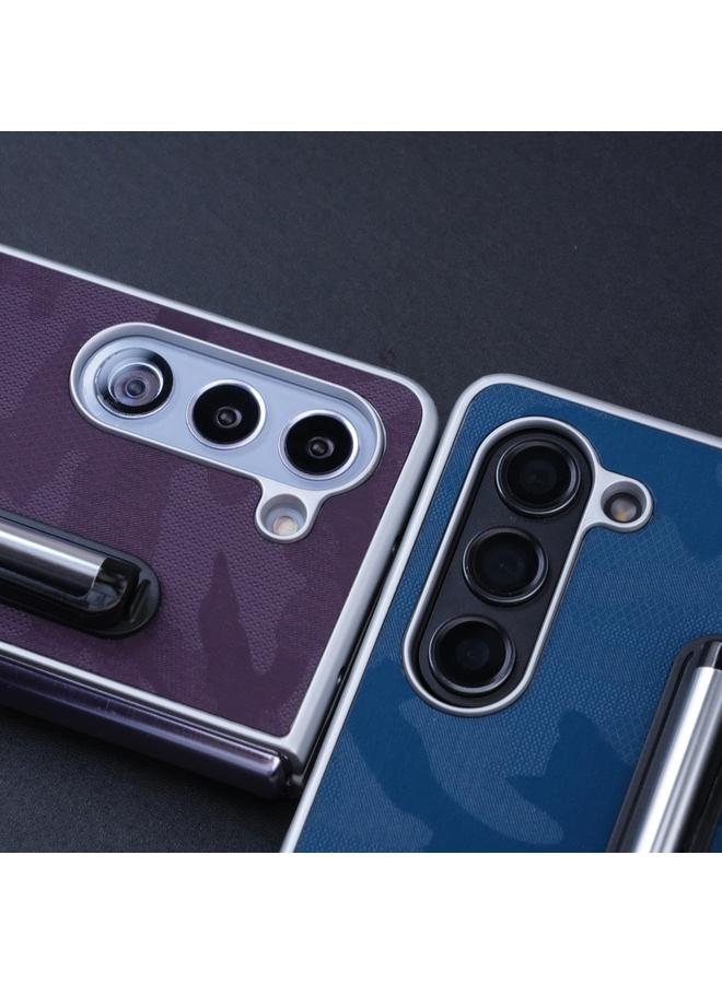 S-TOP Case For Samsung Galaxy Z Fold3 5G PC Hybrid PU Stand Foldable Phone Case with Touch Pen - Image 3
