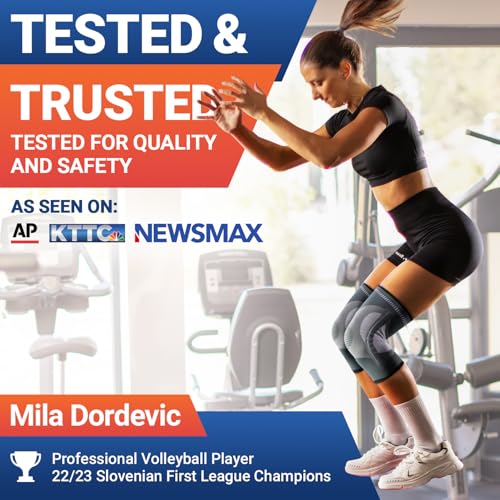 DR. BRACE ELITE Knee Brace with Size Stabilizer (2 Pack) Knee Brace for Women & Men, Workout, Sports, Daily Knee Compression Sleeve for Maximum Knee Pain Support & Fast Recovery (Uranus, Medium) - Image 5