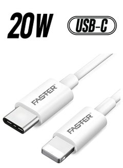 Faster 20W USB-C to Lightning Fast Charging Cable 1 Meter with LED Display - MFi Certified Lightning Cable for iPhone - Long iPhone Cable for PD Fast Charging - Durable and Fast Data Cable  - Image 1