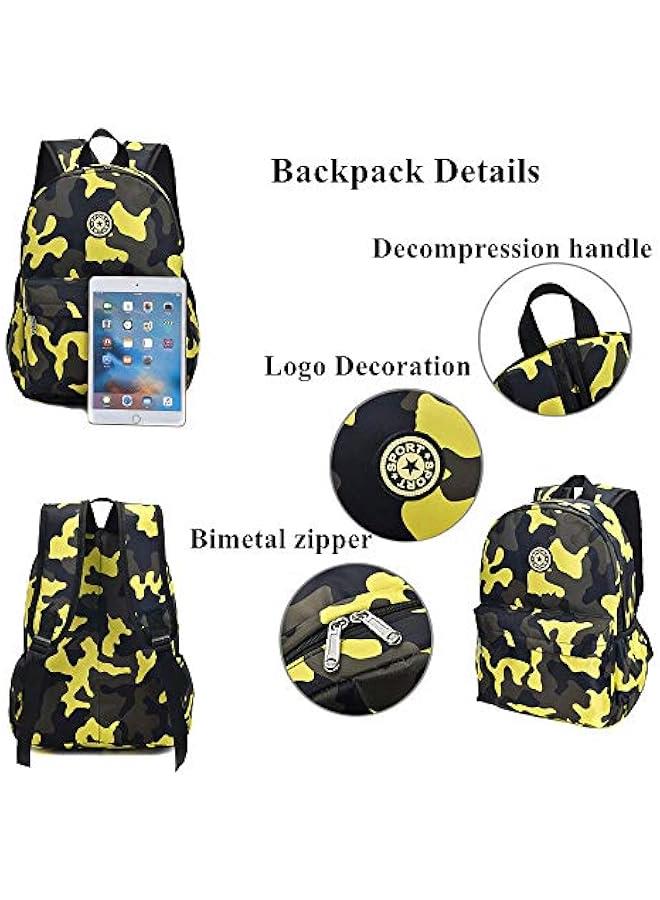 Mini Camouflage Backpacks for Nursery School, Toddler Kindergarten Boys Bookbag for Kids - Image 3