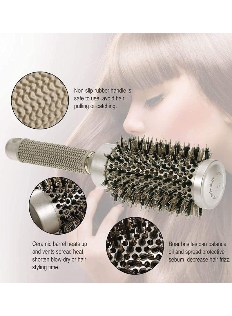 ORiTi 25mm  Ionic Round Comb Nano Thermal Hair Roll Brush - Image 4