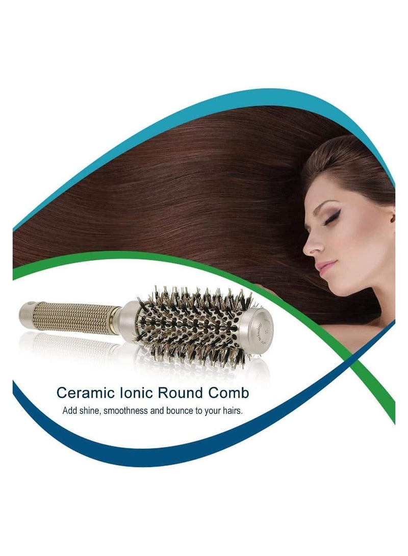 ORiTi 25mm  Ionic Round Comb Nano Thermal Hair Roll Brush - Image 3