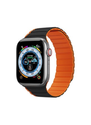 Replacement Strap DUX DUCIS Magnetic Silicone Watch Band For Apple Watch SE 2023 44mm Black Orange - pzsku/ZC0C39A8D6B2513B8A89DZ/45/_/1714870522/86f55cc2-0229-4ad6-b1fd-2c8e0b449bf3