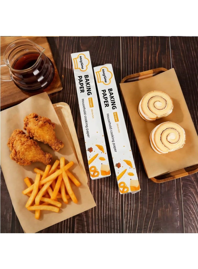 20m x 30cm baking paper roll – ideal for baking cakes and pastries without sticking to pans. - Image 2