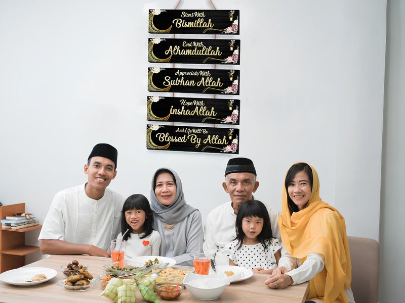 OLEEK islamic wall art - ramadan decorations for home 2026 - Islamic wall decor - bismillah walls decor - ramadan decor - ramadan wall decor - ramadan eid gifts for woman - eid decorations for home - Image 2