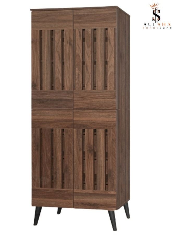 SULSHA - Household Large Capacity Storage Wooden Shoe Cabinet Rack - Image 1