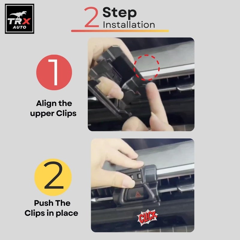 TRX AUTO Phone Holder Mount With Gravity Phone Holder For Changan CS35 Plus 2021 To 2025 | Changan Accessories 2024 | Changan CS35 Mobile Phone Holder - Image 5