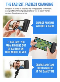 VEGER VEGER Portable Mini Powerbank 5000mAh Quick Charge 20W PD Portable Charger Plug-in-Use Powerbank Compatible for iPhone  - Image 3