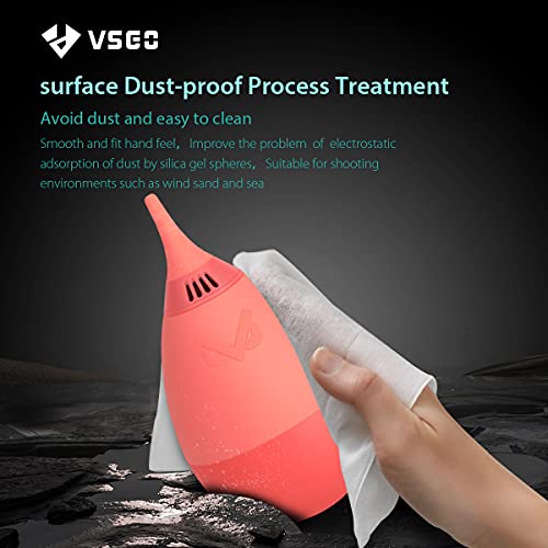 VSGO Camera Air Blower with Filter Compressed Air for for Nikon, Sony, Canon Lens and Sensor Cleaning, Tumbler Design Orange (V-B011E) - Image 5
