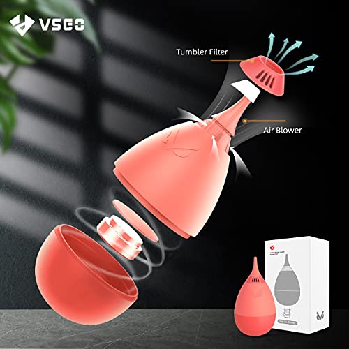VSGO Camera Air Blower with Filter Compressed Air for for Nikon, Sony, Canon Lens and Sensor Cleaning, Tumbler Design Orange (V-B011E) - Image 2