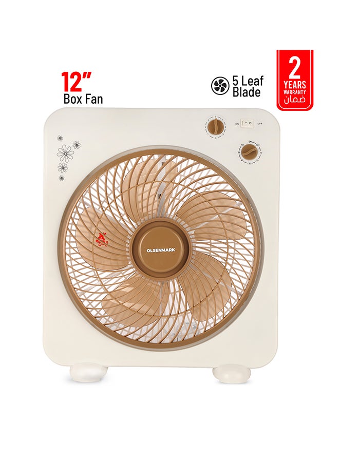 أولسنمارك مروحة بوكس محمولة OMF1759 أبيض/بني - Image 1