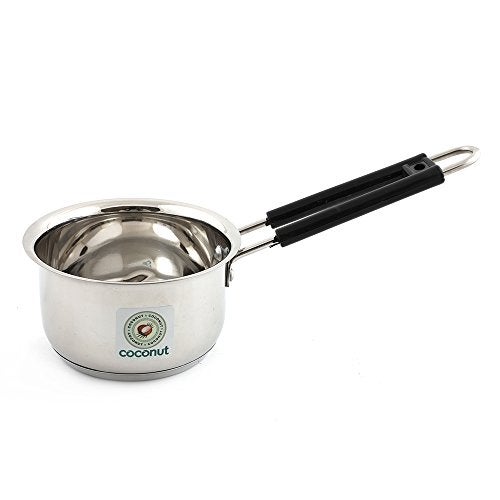 Coconut Stainless Steel - Mirror Finish Sauce Pan, Tea Pan, Milk Pan Heavy Guage | Induction and Gas Stove Friendly | Rust-Resistant Cookware | Pack of 1 | 1500 ml - Image 1