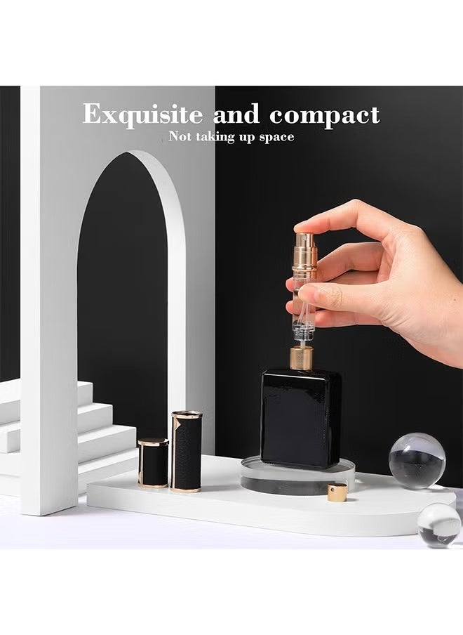 Arabest Perfume Bottles Empty Refill, Perfume Atomizer, Refillable Portable Mini Perfume Atomizer, Perfume Spray bottle Atomizer for Travel, Leaking Proof, Luxury Leather, 5ml (Black)  - Image 5
