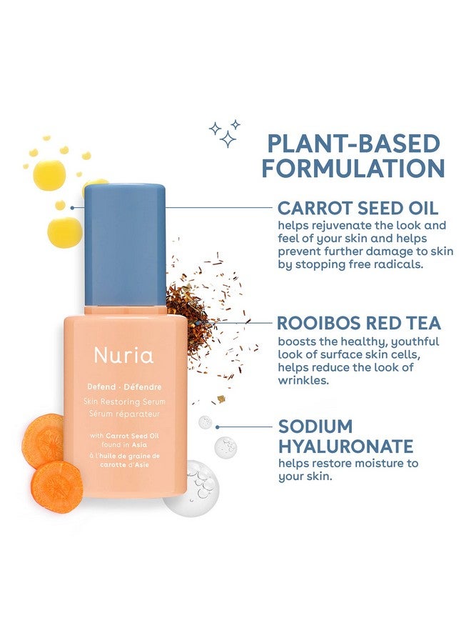 Nuria Defend Skin Restoring Serum Antioxidant Serum For All Skin Types Skin Care Serum With Carrot Seed Oil Rooibos Red Tea And Sodium Hyaluronate 25Ml/0.8 Fl Oz - Image 4