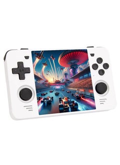 Powkiddy RGB30 Handheld Game Console 4.0 inch Pro Retro Games Consoles Classic Video Games System Built-in Rechargeable Battery Gaming Consoles (White, 256G)  - Image 1