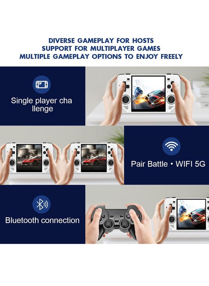 Powkiddy - RGB30 Handheld Game Console 4.0 inch Pro Retro Games Consoles Classic Video Games System Built-in Rechargeable Battery Gaming Consoles (White, 256G) - Image 1
