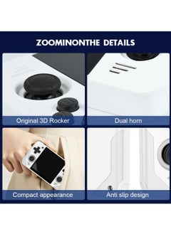 Powkiddy RGB30 Handheld Game Console 4.0 inch Pro Retro Games Consoles Classic Video Games System Built-in Rechargeable Battery Gaming Consoles (White, 256G)  - Image 2