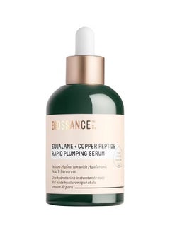 BIOSSANCE Squalane + Copper Peptide Rapid Plumping Serum, Powerfully Hydrating Face Serum that Instantly Plumps and Firms with Collagen Boosting Copper Peptides, 50ml / 1.69 fl oz  - Image 1