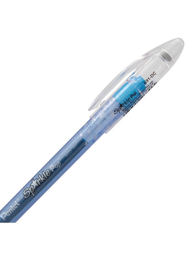 Pentel Sparkle Pop Metallic Gel Pen, (1.0Mm) Bold Line, Assorted Colors, Pack Of 8 (K91Bp8M) - Image 3