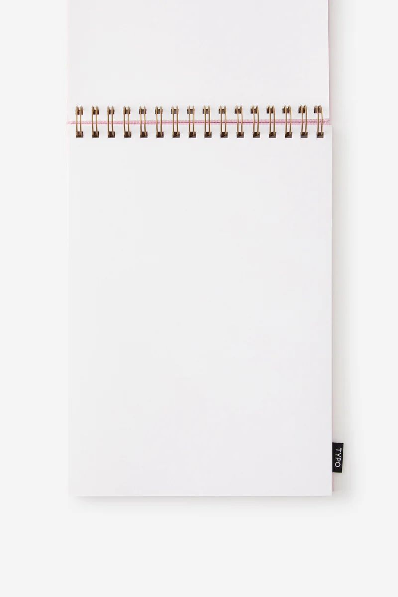 Typo A4 Spiral Sketch Book