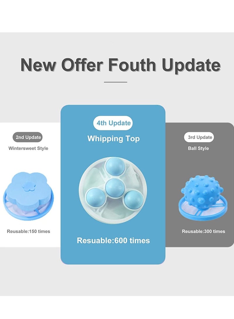 KASTWAVE Pet Hair Remover Reusable Lint Catcher Washing Machine Hair Filter Cleaning Mesh Bag Floating Lint Remover for Laundry Durable 4 Pack - Image 4