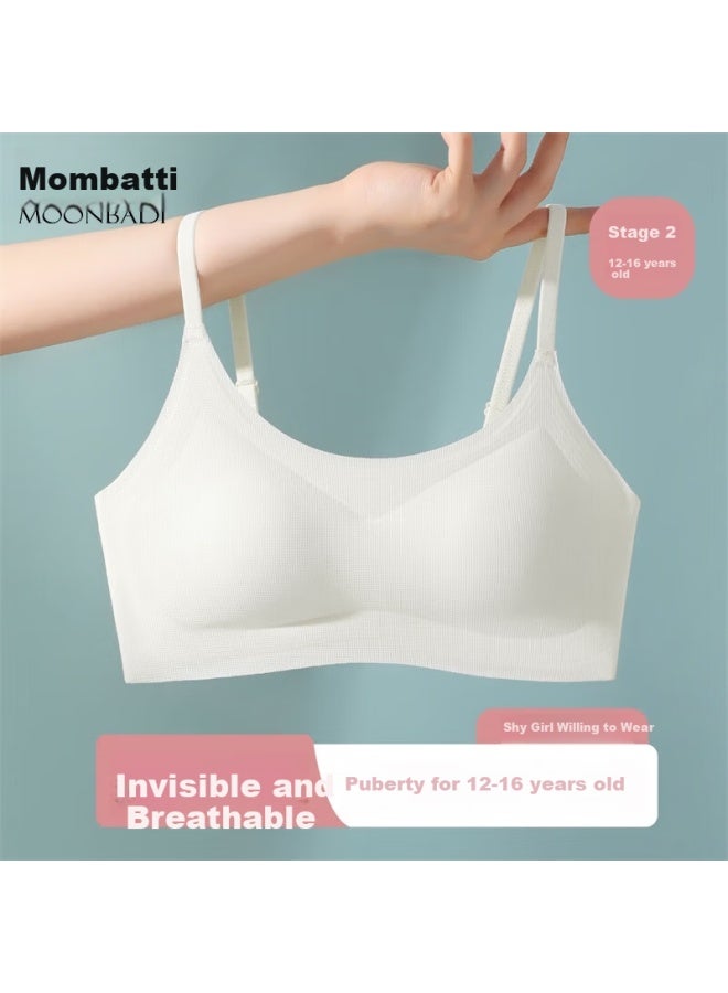 Moonbadi Teen Girls' Seamless Breathable Comfortable Camisole Bra - Image 1