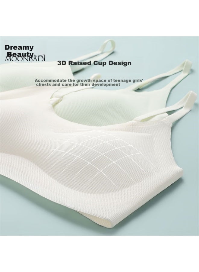 Moonbadi Teen Girls' Seamless Breathable Comfortable Camisole Bra - Image 4