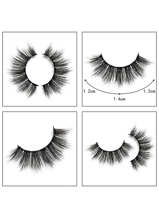 Vayator 10 Pairs Natural False Eyelashes Fake Lashes Long Makeup 3D Mink Lashes Eyelash Extension Mink Eyelashes For Beauty (S104)  - Image 3