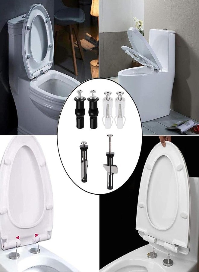 MUU Universal Toilet Seat Bolts and Screws,Quick Release Top Hinge Fixings,Easy to Install- Toilet Seat Replacement Parts Kit (Screws-HH42) - Image 5