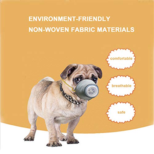 Yeebline Dog Respirator Muzzle, Yeebline 3-Pack Adjustable Breathable Dog Protective Muzzle Pet Mouth Cover to Protect Pets from Automobile Exhaust, Pollen, Fog, Dust, Secondhand Smoke (S) - Image 4