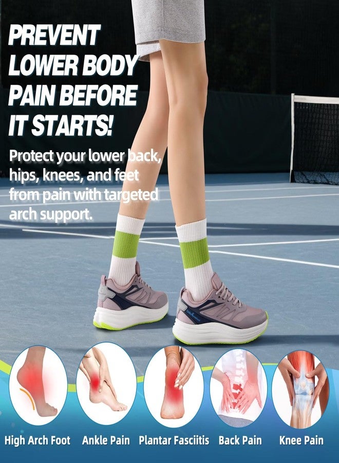OrthoComfoot Women's Orthopedic Walking Shoes: Arch Support Bunions Recovery Plantar Fasciitis Pain Relief Arthritis Tennis Road Running Shoes, Outdoor Sport Bowling Tennis Gowalk Trail Sneakers Lotus Pink Size 6 - Image 3