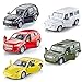 KIDAMI Die Cast Metal Toy Cars Set of 5 Openable Doors Pull Back Car Gift Pack for Kids Private car - Image 3