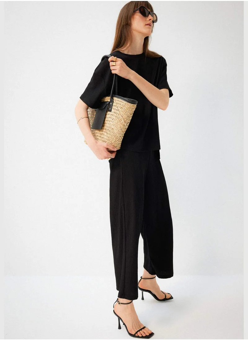 ديفاكتو Regular Fit Ankle Culottes