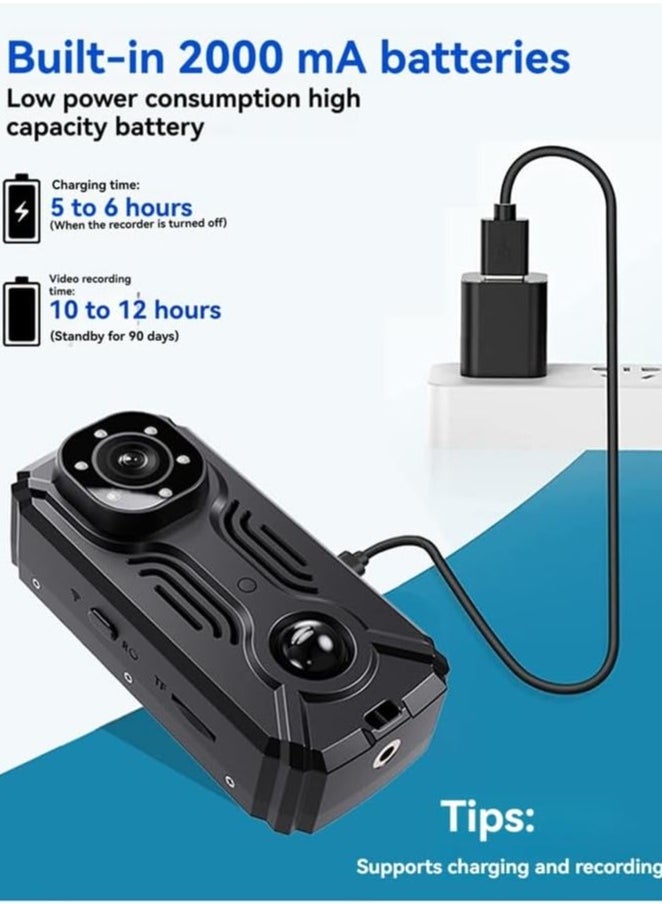 Generic - Wifi Mini Camera, Durable And Reliable Night Vision Miniature Camcorder, Wireless And Convenient Pocket Police Body Cam, Compact And Versatile Bike Sports Cameras, (1pc) - Image 1