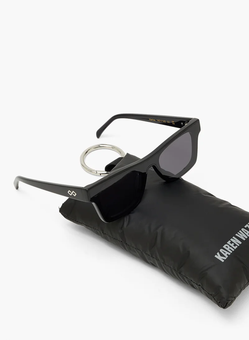 KAREN WAZEN Harlow Reactangle Sunglasses