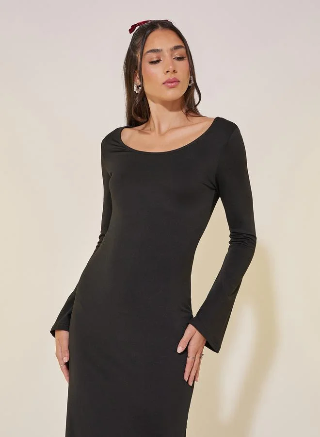 Take Two Lace Hem Midi Dress
