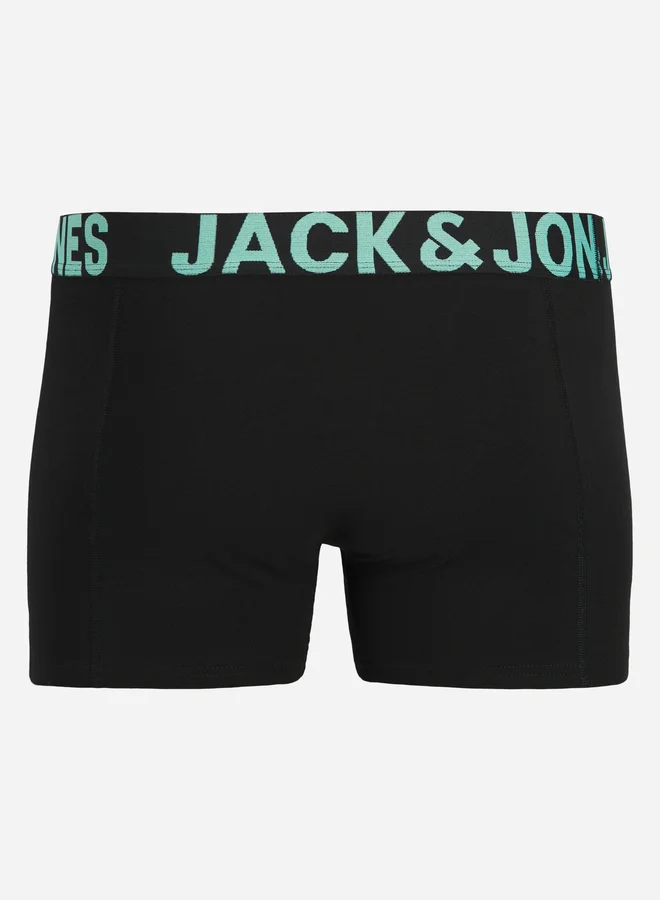 JACK & JONES Pack of 3 - Printed Waistband Trunks