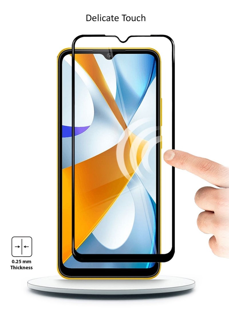 Techie Anti Reflection Anti Bubbles 9H Hardness 5D Tempered Glass Screen Protector For Xiaomi Poco C40 - Image 4