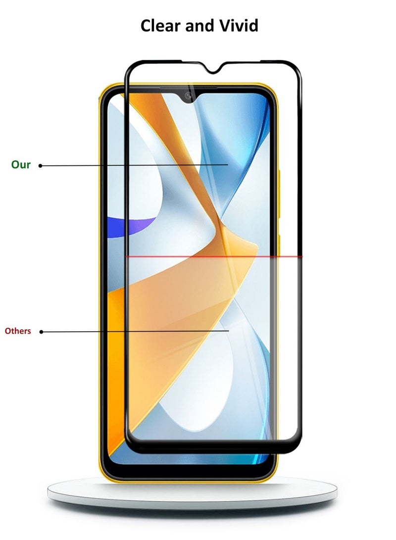 Techie Anti Reflection Anti Bubbles 9H Hardness 5D Tempered Glass Screen Protector For Xiaomi Poco C40 - Image 5