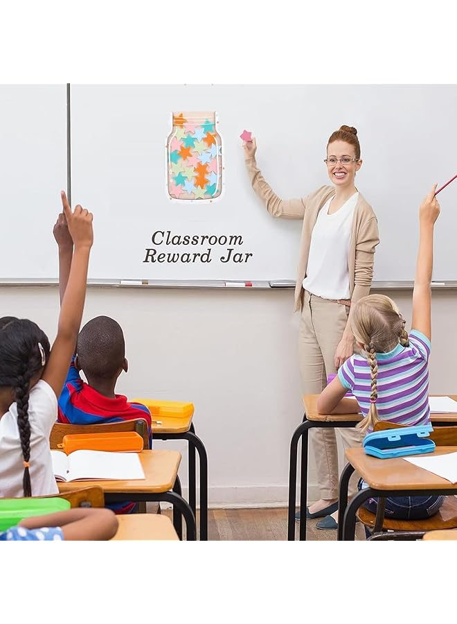 erorex Stars Reward Jar For Kids Star Jar Reward System Incentive Jar For Classroom Magnetic Class Chore Bulletin Board Behavior Jar Classroom Management Tool Magnets Included - Image 4