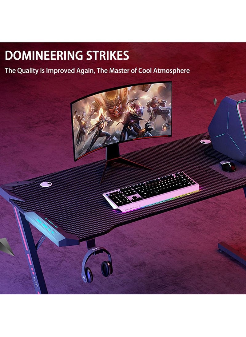 Arabest - Gaming Desk,100cm PC Computer Desk, Home Office Desk Table Gamer Workstation, Simple Game Table, Black - Image 1