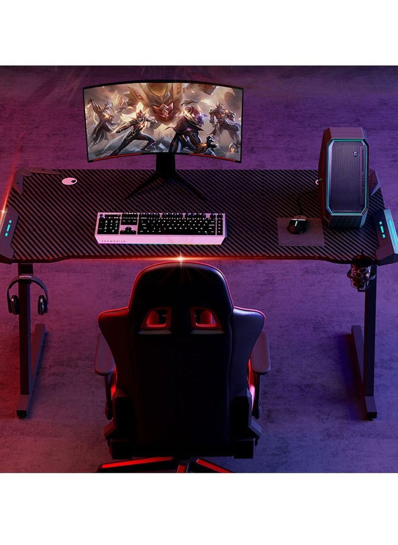 Arabest - Gaming Desk,100cm PC Computer Desk, Home Office Desk Table Gamer Workstation, Simple Game Table, Black - Image 1