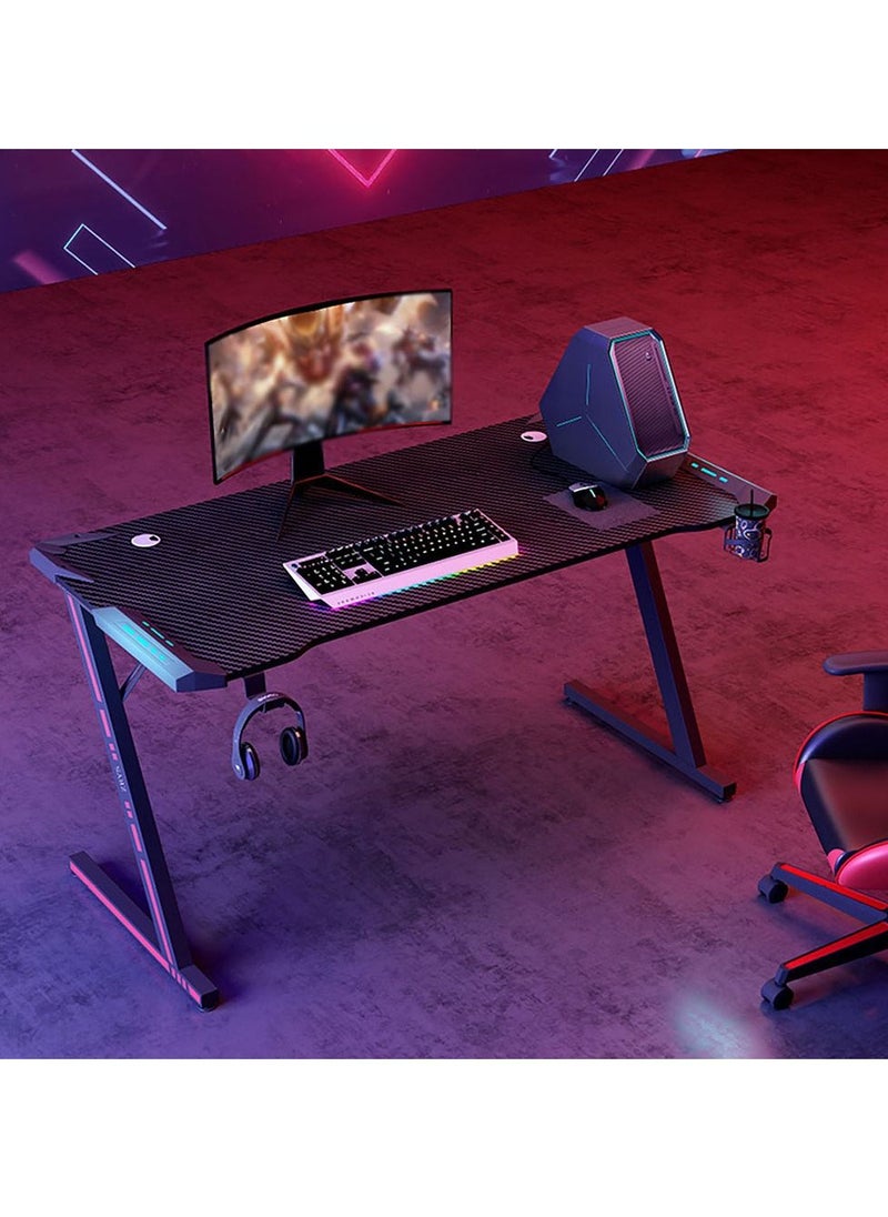 Arabest - Gaming Desk,100cm PC Computer Desk, Home Office Desk Table Gamer Workstation, Simple Game Table, Black - Image 1