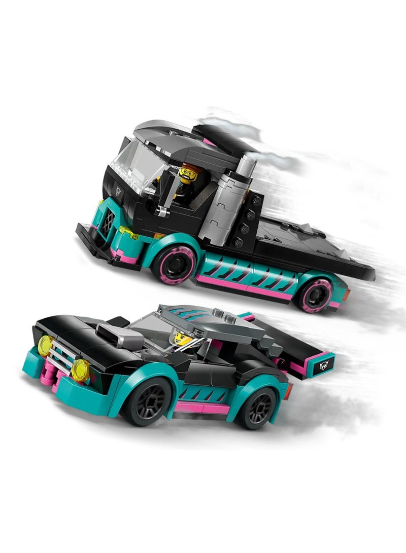 ليغو سيارة سباق وشاحنة نقل سيارات - Image 4