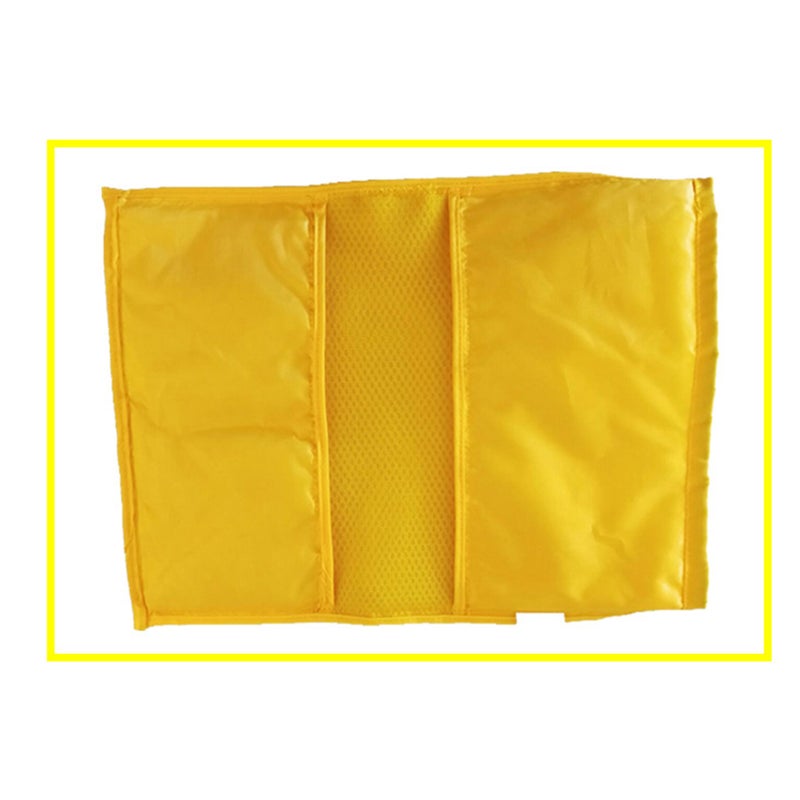 2PCS Grocery -care Storage Bag Drawstring Handbag Reusable Foldable Shopping Bags (Yellow) - Image 4