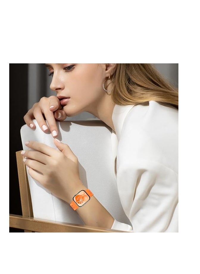 Generic Silicone Strap Compatible with Huawei Watch Fit 3 Magnetic Metal Buckle Sport Silicone Breathable Strap for Huawei Watch Fit 3 Band Quick Release Soft Replacment Wristband  - Image 5