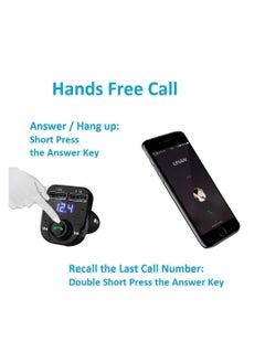 MR.SMART Car MP3 Music Player BT FM Transmitter Radio Receiver PD/USB Car Charger Hands-Free Calling Support U-Disk Playback Voltage Display  - Image 2