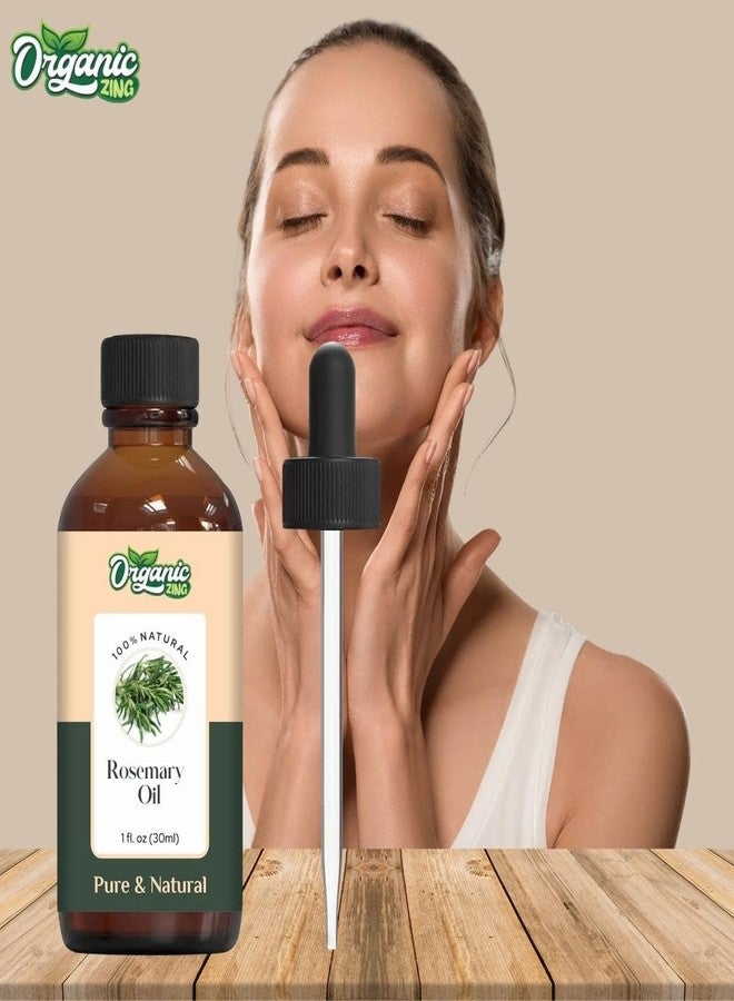 ORGANIC ZING زيت إكليل الجبل العضوي النقي والطبيعي من أورجانيك زينج للعناية بالبشرة والوجه والشعر، والعلاج العطري، والاستخدام في أجهزة التبخير، وبلسم الشعر - 30 مل - Image 5